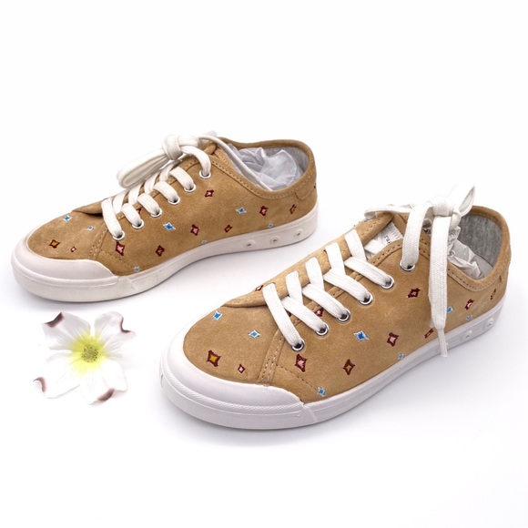 NIB Rag & Bone Standard Issue Dune Embroidered Sneakers - Picture 8 of 14